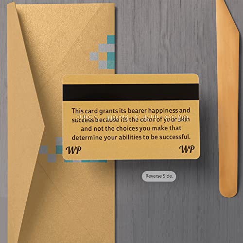 12PCS White Privilege Cards Trumps Everything Wallet Inspirational Cards, Gold Privilege Card for Men Women (12PCS, Golden)3