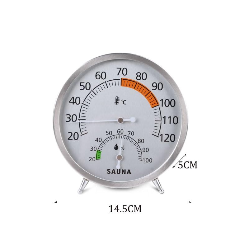 Wall-Mounted Mechanical Stainless Steel Thermometer