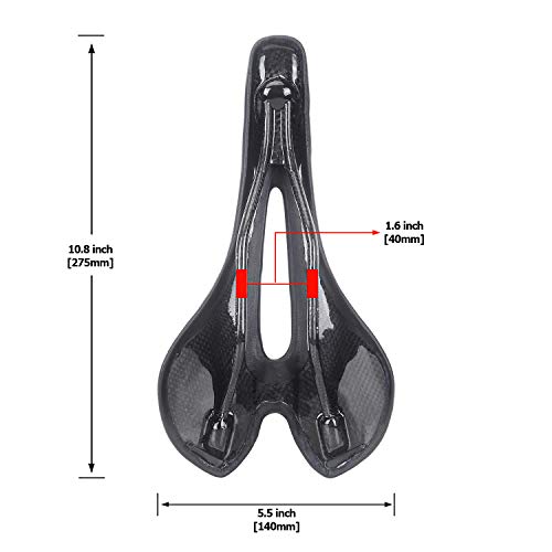 Kabon Comfortable Bike Seat Lightweight 3K Full Carbon Bicycle Saddle Cushion With Breathable Microfiber Leather For Road Bike And Mountain Bike #TOP5