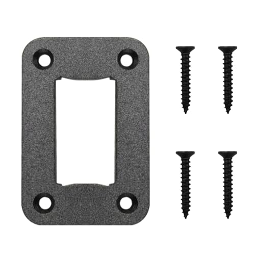 YoRise 1 Way Rocker Switch Panel Housing Holder, 1 Gang Waterproof Aluminum Toggle Switch Shell Bracket with Screws, Vehicle Rocker Switches Mounting Bracket for Car/Truck/Marine/Boat(1Gang)