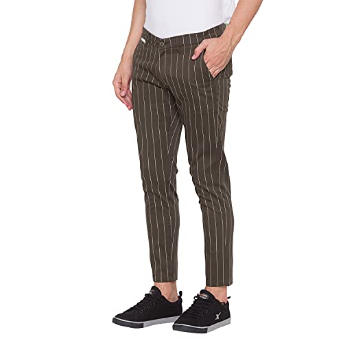 Image of Spykar Men's Slim Fit Trousers
