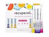 Recuperol - Rehydration Electrolyte Sachets - Variety 12 Pack - 6 Natural Flavours for Recovery - Hydration Powder with Zinc, Vitamin C, B12, D3 & Potassium - Sugar Free, Vegan & Low Calorie