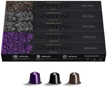 Nespresso Cápsulas de Café Intenso - 50 Cápsulas