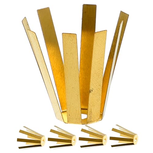 WHAMVOX 5pcs 真鍮製ゴルフシャフトアダプターシム 耐久性と汎用性に 八爪形状 ソフト素材でクラブ保護 ゴルフ機器修理用スペーサー