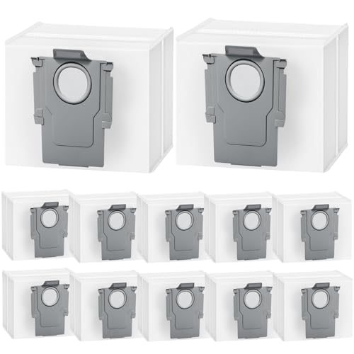 12 Stück Staubbeutel für Roborock Q7 L5+/Q10 S5+/Q5 Pro+/S7 MaxV Ultra/S8 Pro Ultra/G10S PRO/Q7+/Q7 Max+/Q5+/Q5 Max+/S8+...