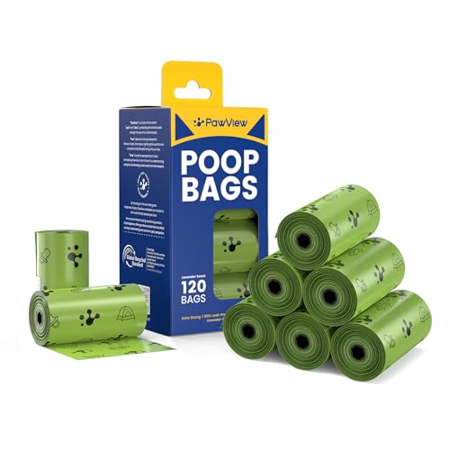 Image of Dog Poop Bags, Guaranteed Leak Proof and Extra Thick Poop Bag Rolls for Dogs, Lavender Scented, 120 Count