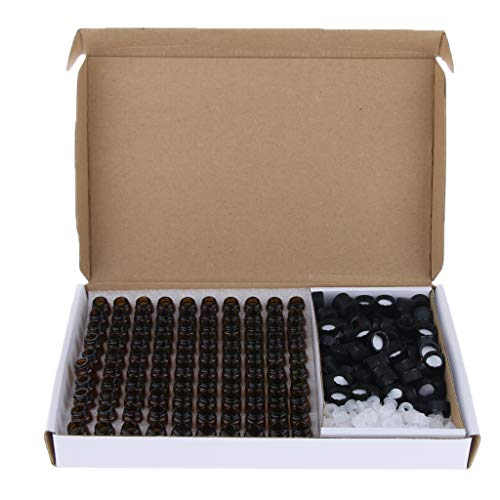 ガラス 香水瓶 サンプルボトル 遮光ビン 1ML 2ML 3ML 小分け容器 約100個入り, 2ml