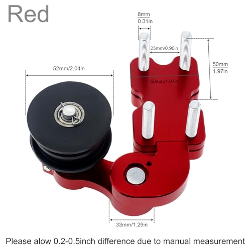 Windance Adjuster Chain Tensioner for Motorcycle Chopper ATV (Red) by Windance - Image 2