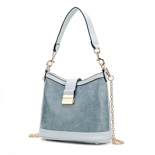 Image of MKF Collection Shoulder Bag for Women, Vegan Leather Hobo Handbag Top-Handle Purse