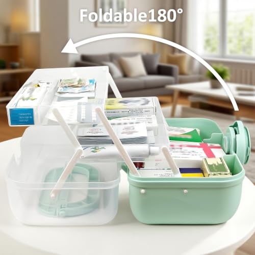 Boîte de rangement à médicaments à 3 niveaux pour trier les pilules
