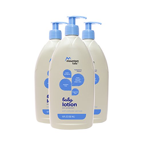 Mountain Falls Hypoallergenic Baby Lotion with Colloidal Oatmeal, 18 Fluid Ounce (Pack of 3)