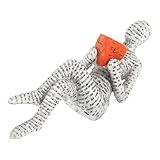 Matériau en résine : cette statuette de femme lisant est fabriquée en résine, un matériau très robuste et . figurine pour les amoureux des livres, sculpture pour le salon