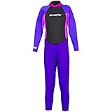 Hyperflex Access Back Zip Fullsuit with 3/2mm Thickness, 2, Purple