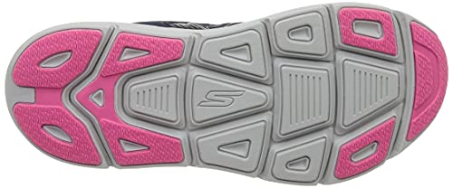 Tênis Max Cushioning Premier-Fast A, Skechers, Feminino, Azul Escuro / Rosa Choque, 36