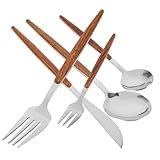 Photo Gallery jecompris set posate in acciaio inossidabile in 5 pezzi chic per dessert forchette e cucchiai riutilizzabili per pranzi a casa negozi Photo Gallery jecompris set posate in acciaio inossidabile in 5 pezzi chic per dessert forchette e cucchiai riutilizzabili per pranzi a casa negozi