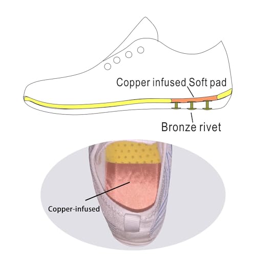 Zureto Grounding Shoes with Copper, Barefoot Shoes Womens Men, Hike Grounded Barefoot Footwear for Women Men3
