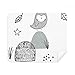 Cartoon Bird Cage Grass Nordic Pattern Cleaning Cloth Screen Cleaner 2pcs Suede Fabric