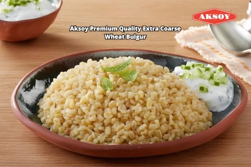 Aksoy Extra Coarse Wheat Bulgur 5KG | Natural and Nutritious, a Delicious, Healthy, and Convenient Choice for Soups, Pilafs, Traditional Dishes, and Salads!