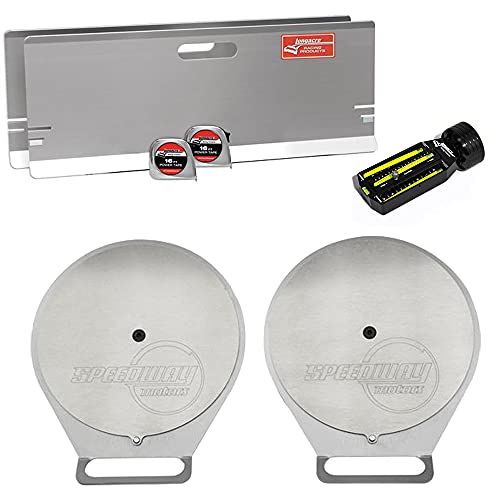 Speedway Front End Toe and Camber Alignment Kit with Turn Plates