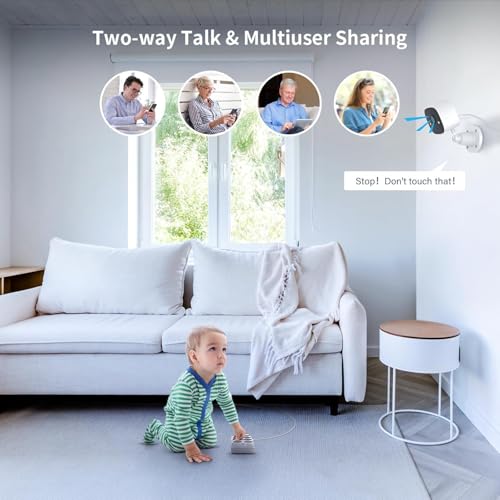 Image of Jennov 2K WiFi Security Camera Indoor /Outdoor, 5G /2.4Ghz Home Cameras