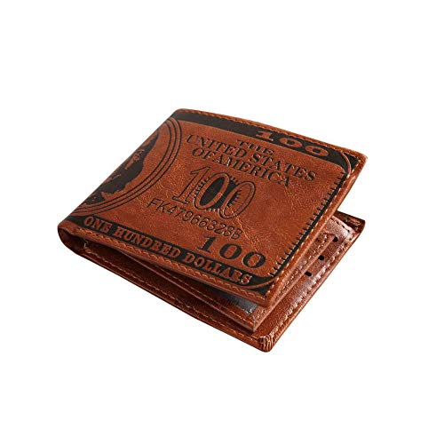 Comimark 1Pcs Genuine Leather Luxury Mens Bifold Credit ID Card Wallet Holder Slim Coin Purse