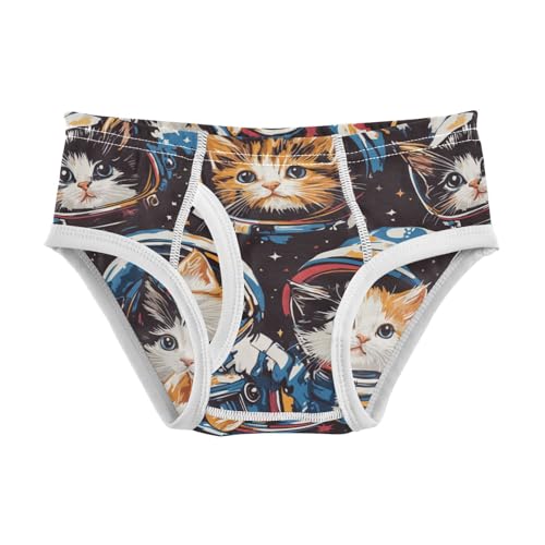 Wusikd Cats Astronaut Boys' Underwear Cotton Boys Briefs Soft Toddler Underwear 2T