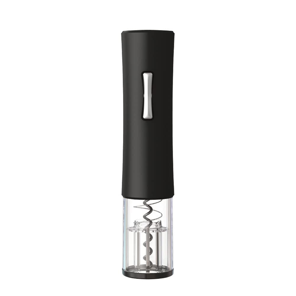 Sacacorchos de Vino eléctrico, Sacacorchos de Vino a batería, Kit de sacacorchos de Vino a batería, Regalo para los Amantes del Vino, Hogar, Cocina, Fiesta, Bar, Boda (Negro)