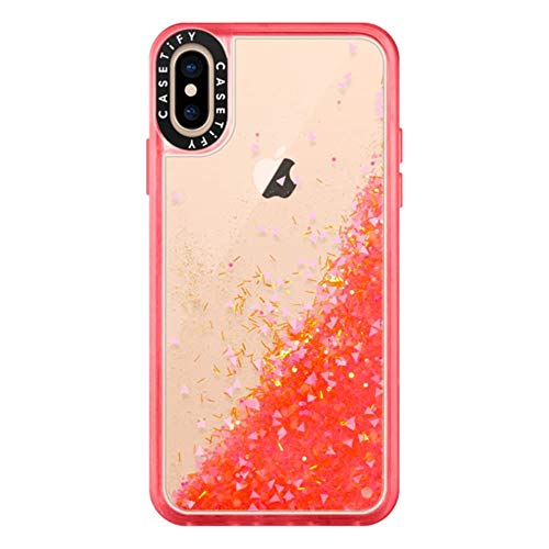 Casetify Glow in The Dark Glitter iPhone Xs/X Case with Floating Glitter Sparkle