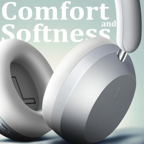 Image of Wentronic Y04 Wireless Over-Ear Headphones, Active Noise Cancelling, Sliver
