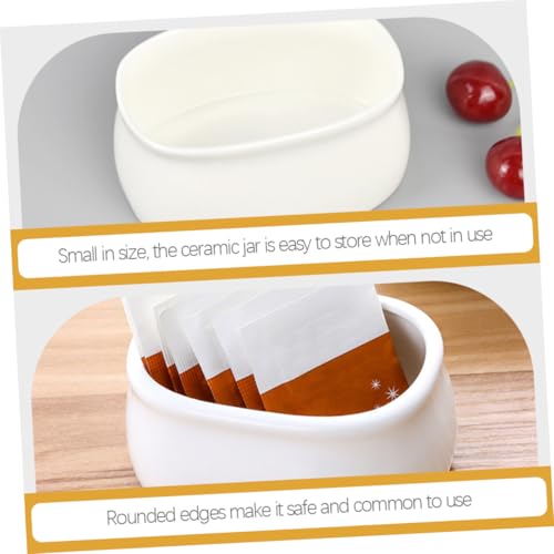 Sucriers en céramique blanche : la solution propre pour servir ketchup et moutarde - 7
