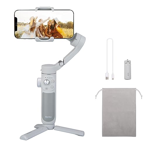 Image of FeiyuTech VB4SE Smartphone 3-Axis Gimbal Stabilizer for iPhone and Android, Foldable Compact Gimbal for Vlogging Video Recording, Gesture Control & Object Tracking