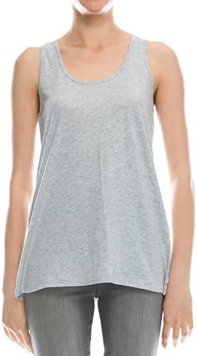 EttelLut Cotton Loose Fit Tank Tops-Relaxed Athletic Workout Flowy for Women White