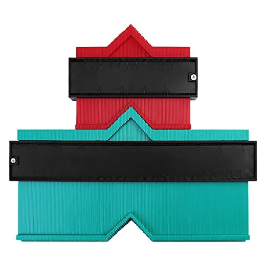 2 Pieces Contour Gauge 5" and 10" Widen Contour Duplications Gauge Profile Copy Irregular Shapes Tool Master Outline Gauge Duplicator for Corners and Contoured