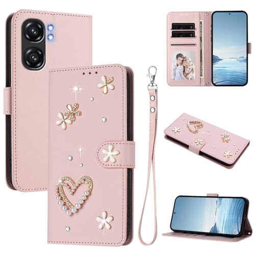 �X�}�z�P�[�X �Ή��@�� for Oukitel C58 / C58 Pro �������[�h�y�J�[�h�z���_�[�t�����z �t���b�v�J�o�[ �}�O�l�b�g�o�b�N�� �L�b�N�X�^���h�z Pink