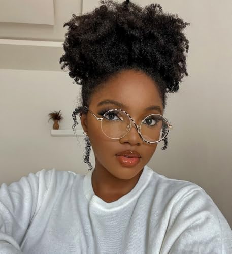 Image of VOOGLAM Glasses for Women Round Clear Lens Frame Manley