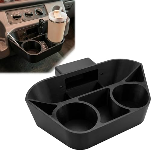 Center Console Organizer for Freightliner M2 & S2rv Truck Dashboard Cup Holder Extension for Storing Cups Mobile Phones and Other Small Items