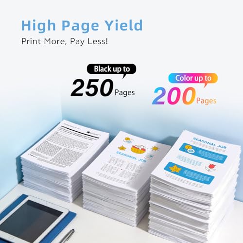 Image of LC501 LC 501 Ink Cartridges Compatible with Brother High Yield Replace for LC501 MFC-J1260DW J1360DW J1410DW Color Inkjet Printers (with Chip, 4 Pack)