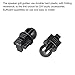 MECCANIXITY Speaker Grill Guides Plastic Black Ball Socket Type Dia 12mm for Speaker Parts Accessories Pack of 8