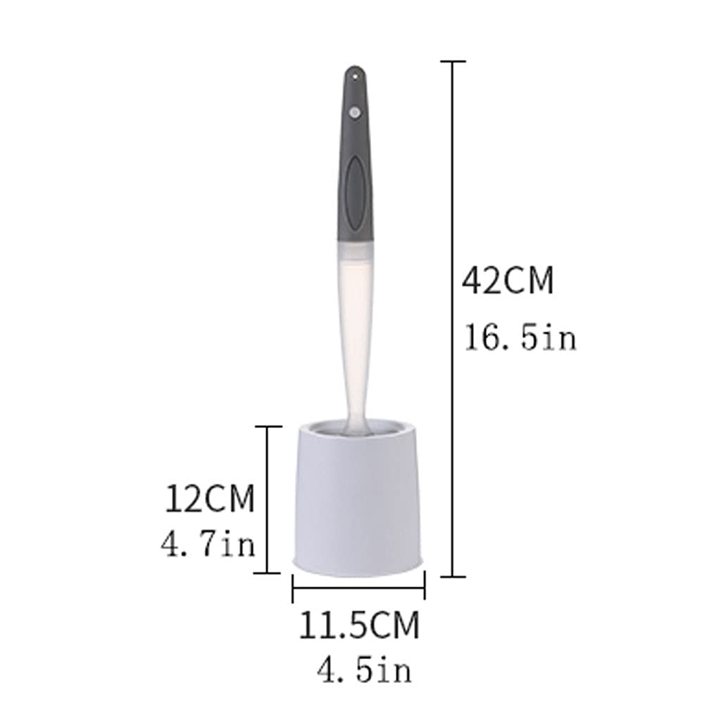 Escobilla Baño/Escobilla y Portaescobillas de Baño Escobilla de baño de silicona montada en la pared con soporte de Base, escobilla de baño multifuncional, escobilla de baño, Kit de limpieza de escobi