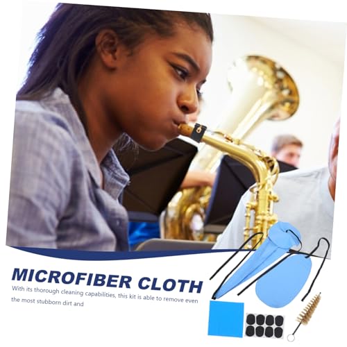 BESTonZON -in-one Saxophone Clarinet Flute Cleaning Brush Swab Kit for Saxophone Oboe Clarinet Maintenance