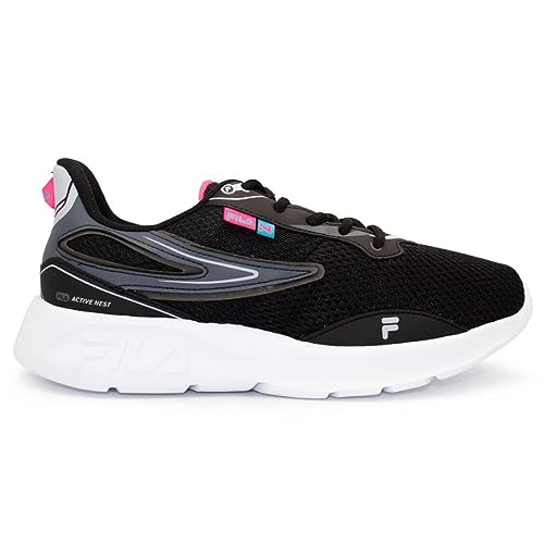 Tenis Fila Nest Feminino,PRETO/GRAFITE/ROSA,36