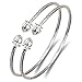 Acorn .925 Sterling Silver West Indian Bangles (Pair) (MADE IN USA)