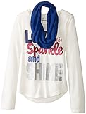 Dream Star Big Girls' Love, Sparkle, Shine Long Sleeve Tee