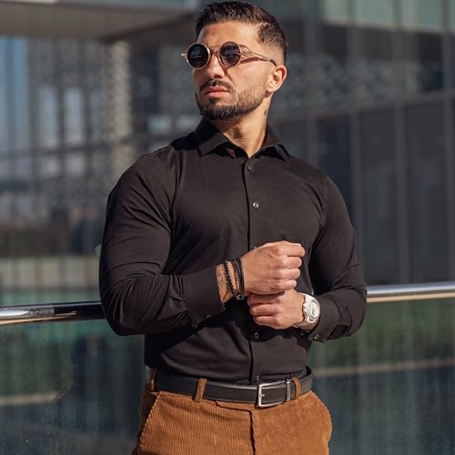 Image of SERASAR Premium Leather Bracelet Men | Stainless Steel Magnetic Clasp | Three Colors | Jewelry Box Included