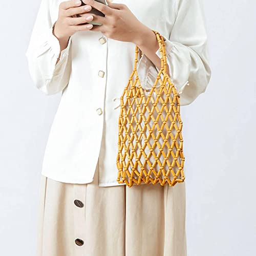 FARZI Cross-Border Handmade Bag DIY Hand-Woven Bag Finished Hollow-Out hot Internet Celebrity Beaded Bag2