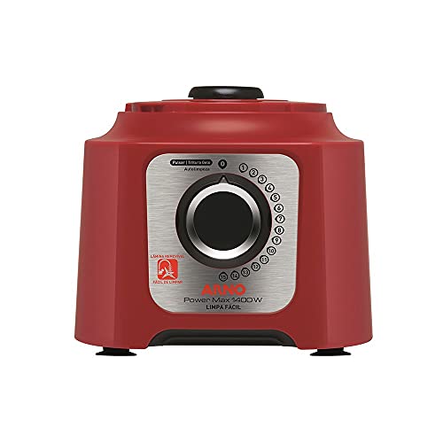 Liquidificador Power Max 1400 Limpa Fácil Ln56 Arno Power Mix Limpa Fácil Vermelho 220v