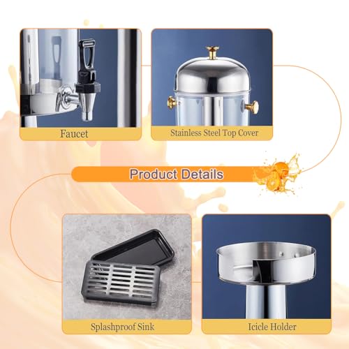 Distributeur de boissons 16L acier inoxydable buffet