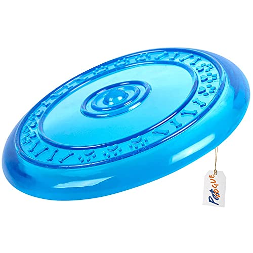 Image of PetVogue Fetching Disc | Flyer Frisbee Rubber I Fetch Dog Toy I Dog and Puppies I Flyer Dog Toy I Flying Saucer I Pet Toys for Small, Medium, Large Pets
