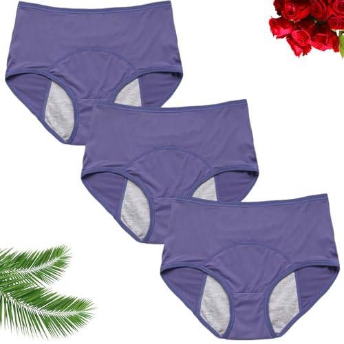 Ultradries - Bragas para incontinencia, reutilizables, a prueba de fugas, pantalones de incontinencia lavables para mujeres mayores de 60 años, paquete múltiple (azul marino, XXL)