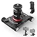 NEEWER Camera Slider Dolly with Ball Head & Phone Clamp,4 Wheeled Tabletop Dolly Manual Skater with 360Â° Panorama Compatible with mirrorless Camera GoPro iPhone and Android Smartphone, SD001